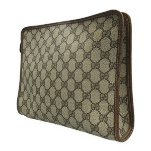 Gucci canvas monogram Brown clutch bag Supreme GG